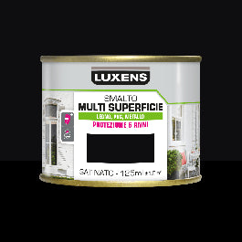 LUXENS SATIN BLACK MULTI-SURFACE WATER-BASED ENAMEL 125ML