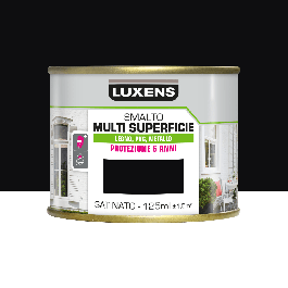 LUXENS SATIN BLACK MULTI-SURFACE WATER-BASED ENAMEL 125ML