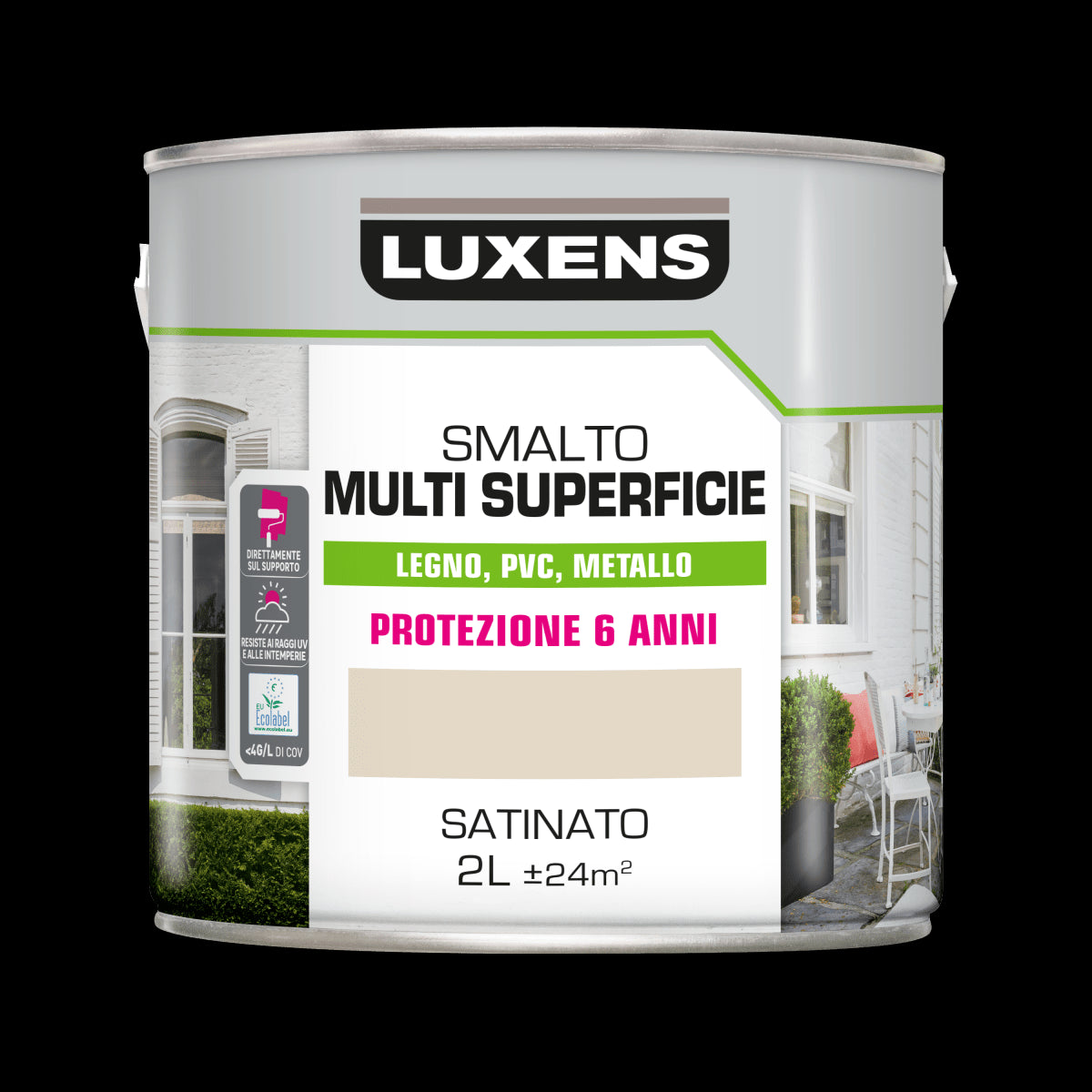 CREAM SATIN MULTI-SURFACE ENAMEL 2L LUXENS