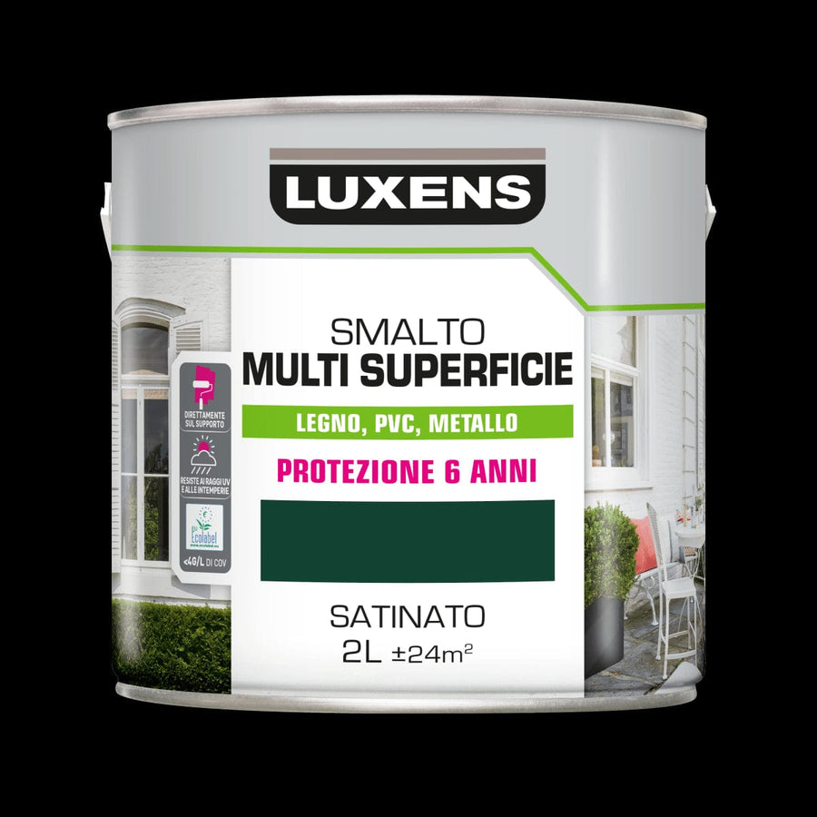 Bricocenter GREEN SATIN MULTI-SURFACE ENAMEL 2L LUXENS