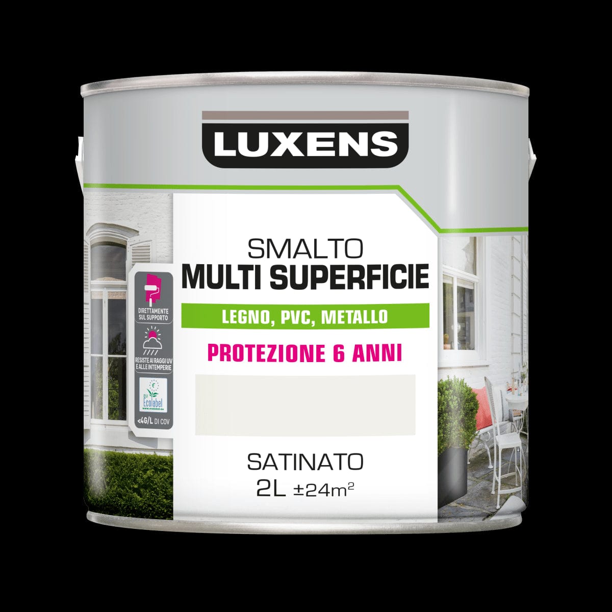 MULTI-SURFACE ENAMEL WHITE SATIN 2L LUXENS