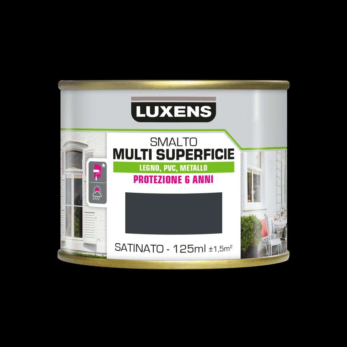 MULTI-SURFACE ENAMEL ANTHRACITE 125ML LUXENS