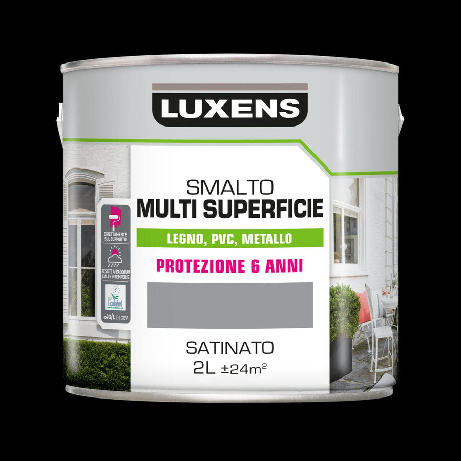 Bricocenter MULTI-SURFACE ENAMEL GREY GRANITE 3 SATIN 2L LUXENS