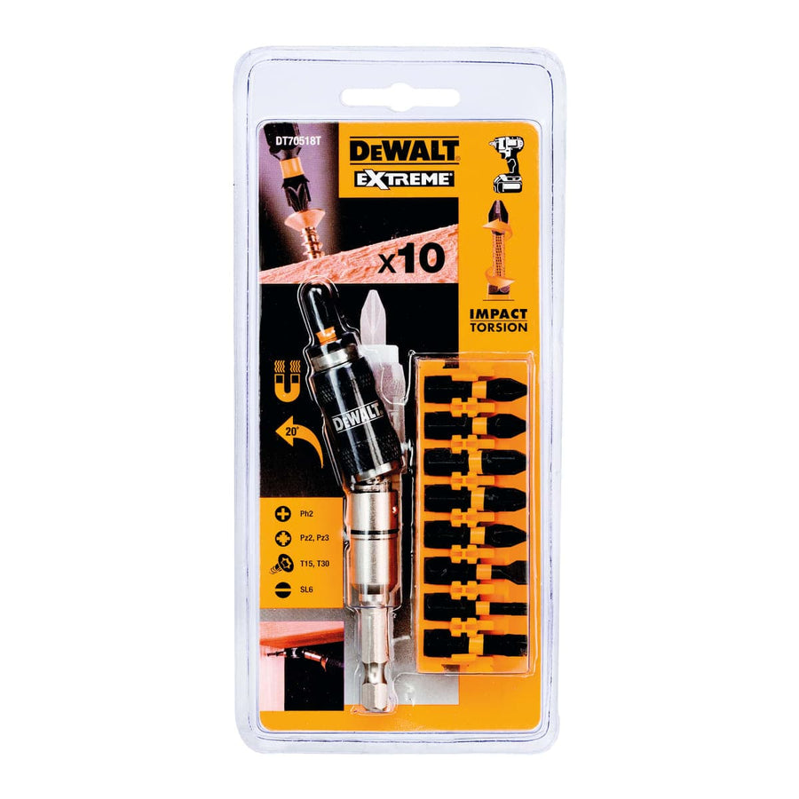 Bricocenter DEWALT SET OF 10 ASSORTED PIECES