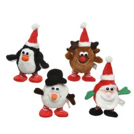 TALKING CHRISTMAS PUPPETS H 13 CM