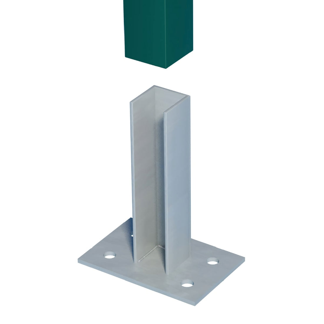 GALVANISED SUPPORT FOR GATE 60X60 MM