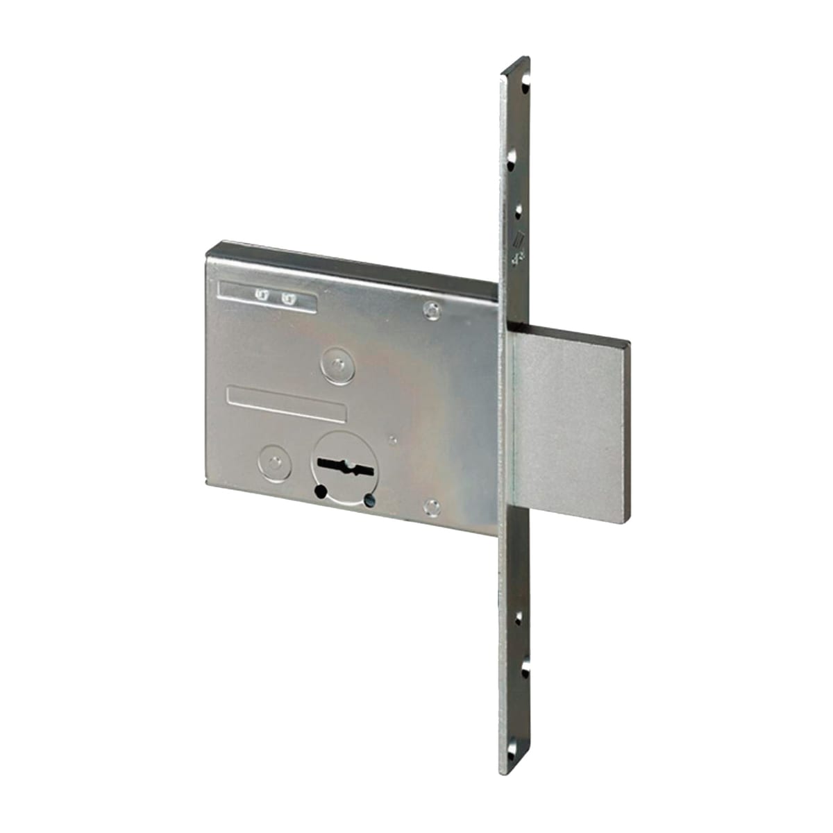 Bricocenter DOUBLE BIT MORTISE LOCK FOR IRON DOORS REVERSIBLE 60MM ENTRY ZINC STEEL