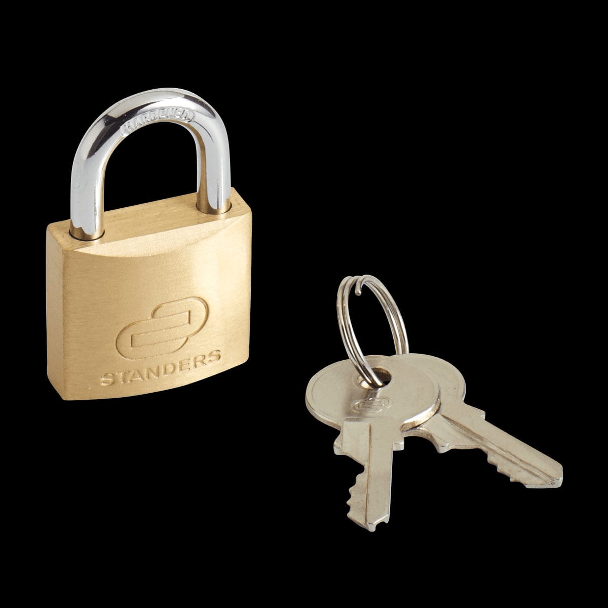 INDOOR/OUTDOOR PADLOCK SHORT ARC 30MM. BRASS