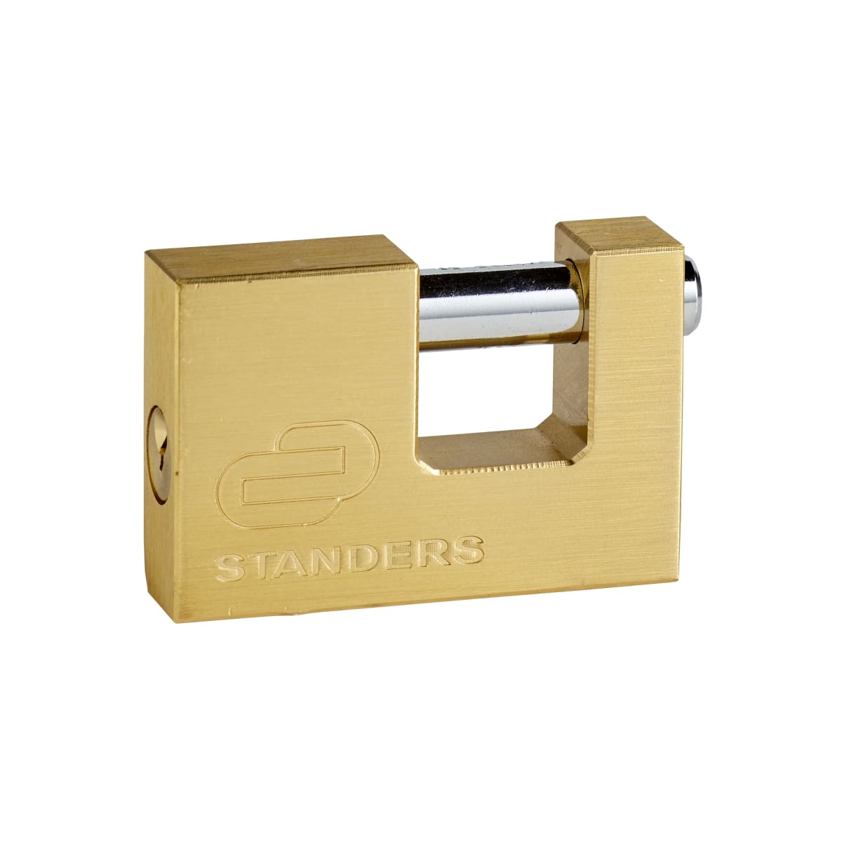 75MM RECTANGULAR ARCH PADLOCK. BRASS