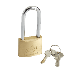 PADLOCK FOR INTERNAL/EXTERNAL USE LONG ARC 40MM. BRASS