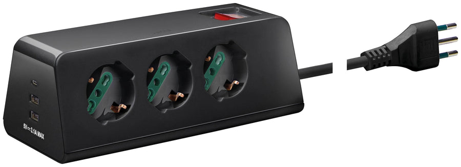 DESK MULTI-SOCKET 3+3