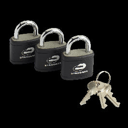 PADLOCK FOR INTERNAL USE SHORT ARC 35MM. CAST IRON, 3 PIECES