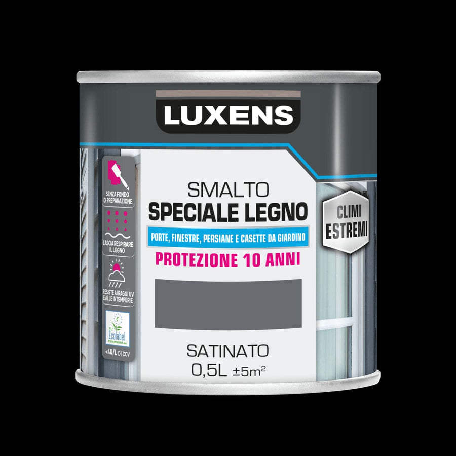 Bricocenter WOOD GLAZE EXTREME CLIMATES GREY GRANITE 2 SATIN FINISH 500ML LUXENS