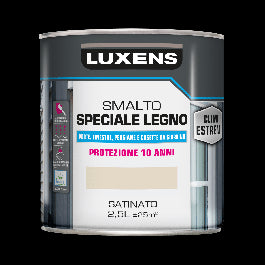 WOOD GLAZE EXTREME CLIMATES CREAM SATIN 2.5L LUXENS