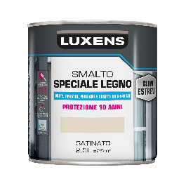 WOOD GLAZE EXTREME CLIMATES CREAM SATIN 2.5L LUXENS