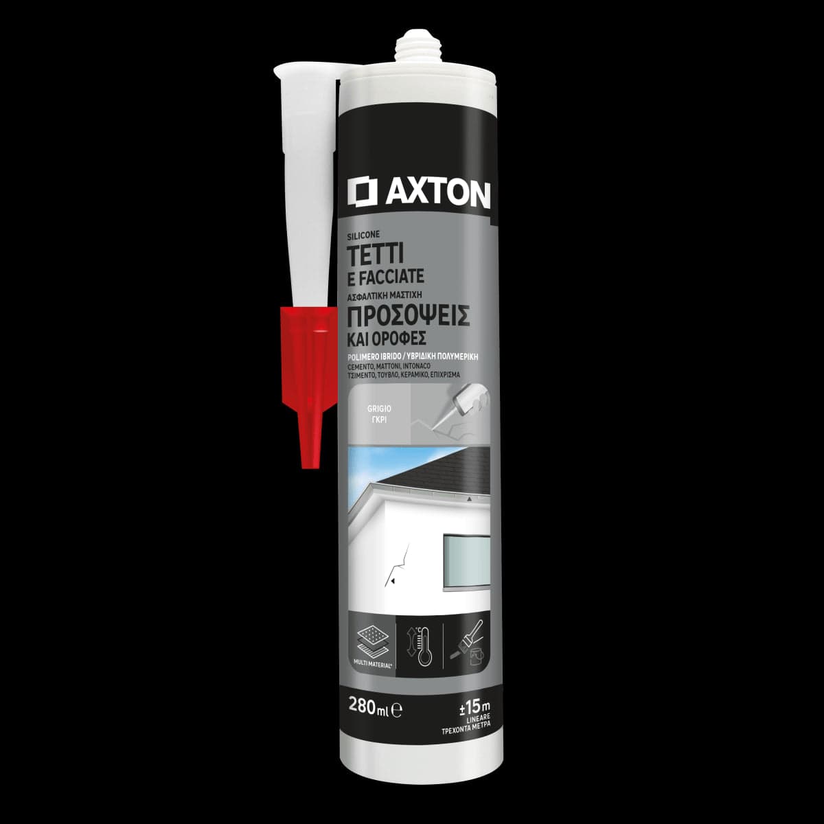 Bricocenter ROOF/GUTTER SEALANT GREY ML280 AXTON