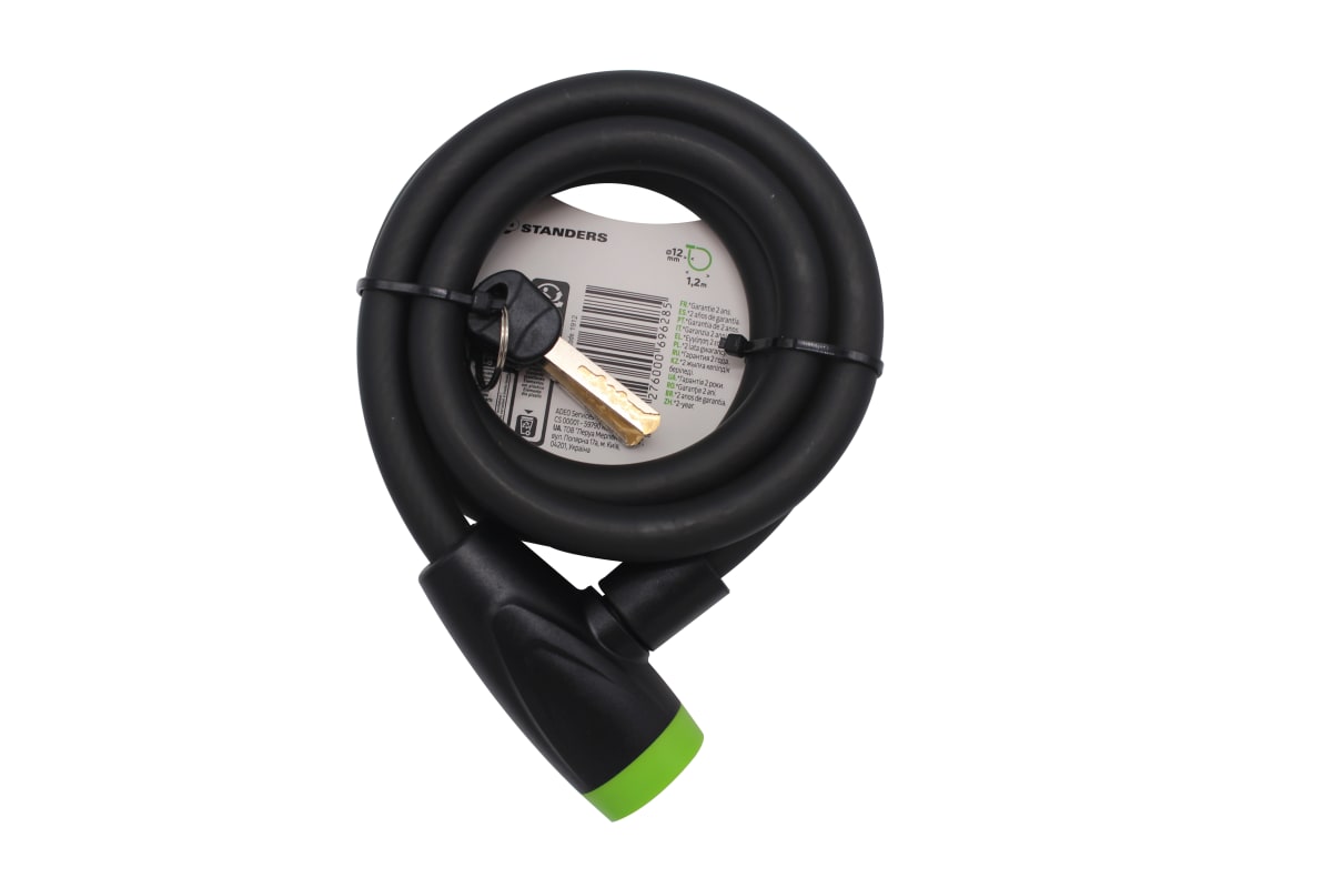 COILED CABLE LENGTH 1.2M, COATED STEEL