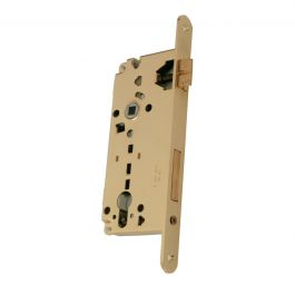 YALE LOCK HOLE SPACING 85 MM ENTRY 45 MM ROUND EDGE PAINTED BRASS-PLATED STEEL