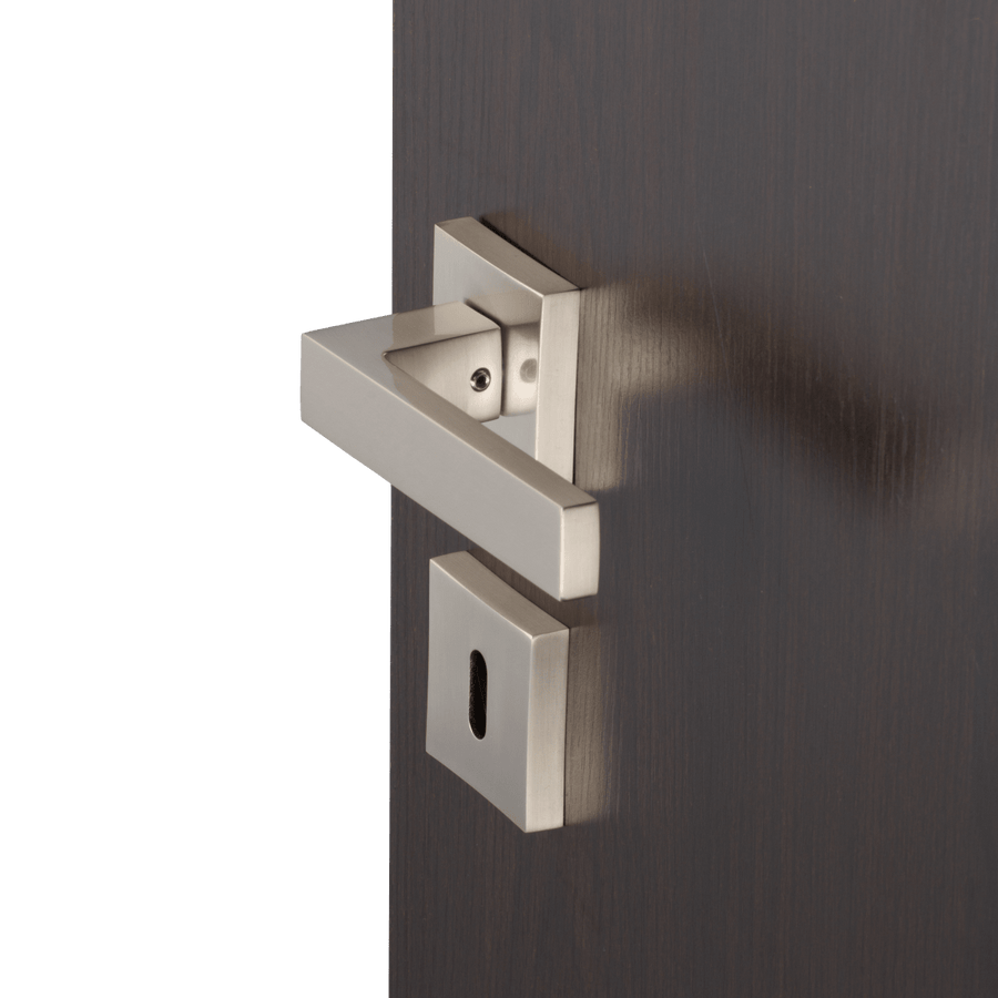 ABBY HANDLE WITH ROSETTE AND INSPIRE SPOUT IN BRUSHED ALUMINUM