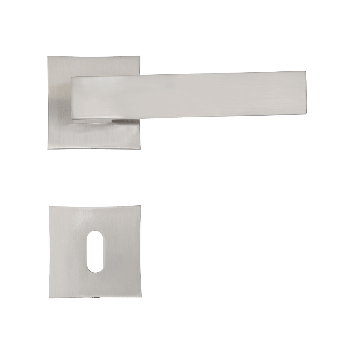 ABBY HANDLE WITH ROSETTE AND INSPIRE SPOUT IN BRUSHED ALUMINUM