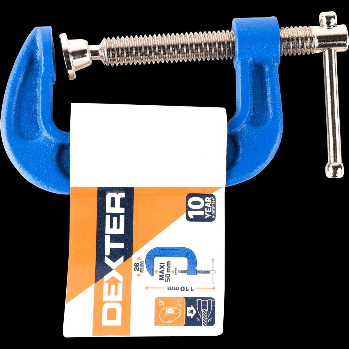 Bricocenter DEXTER C-CLAMP 50MM CLAMPING OPENING, METAL