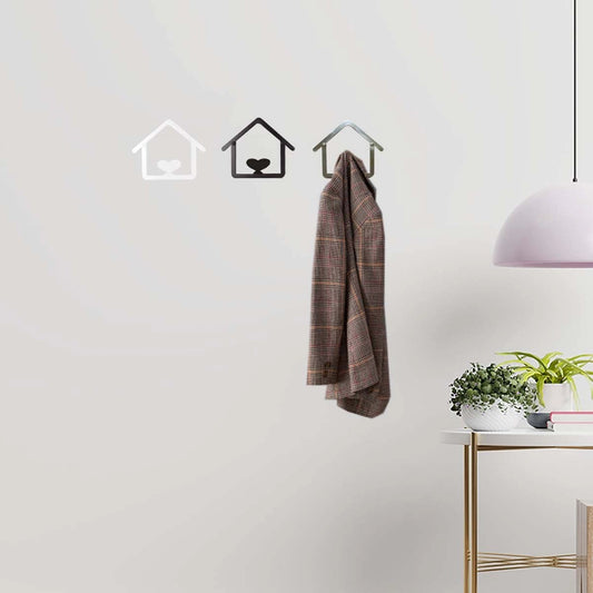 Single Nickel Satin Iron Coat Hook