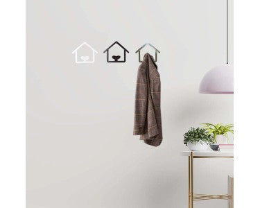 Single Nickel Satin Iron Coat Hook