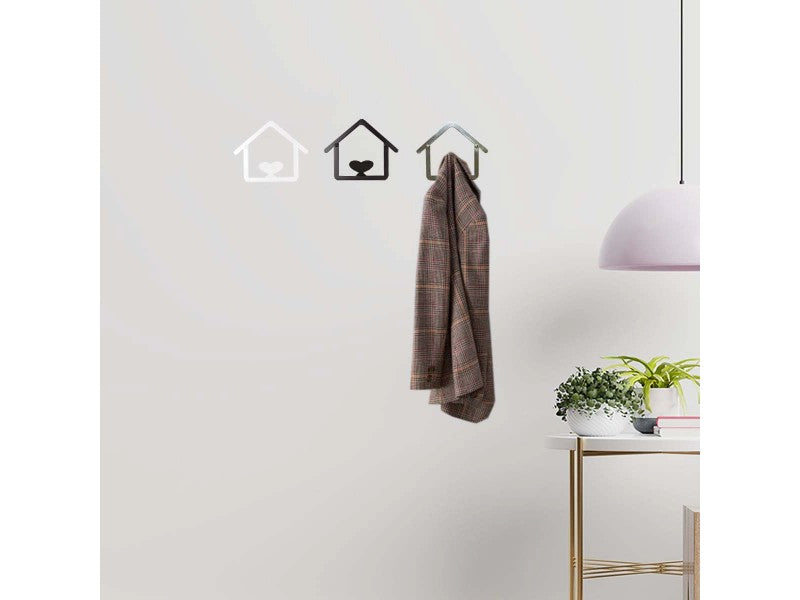 Single Nickel Satin Iron Coat Hook