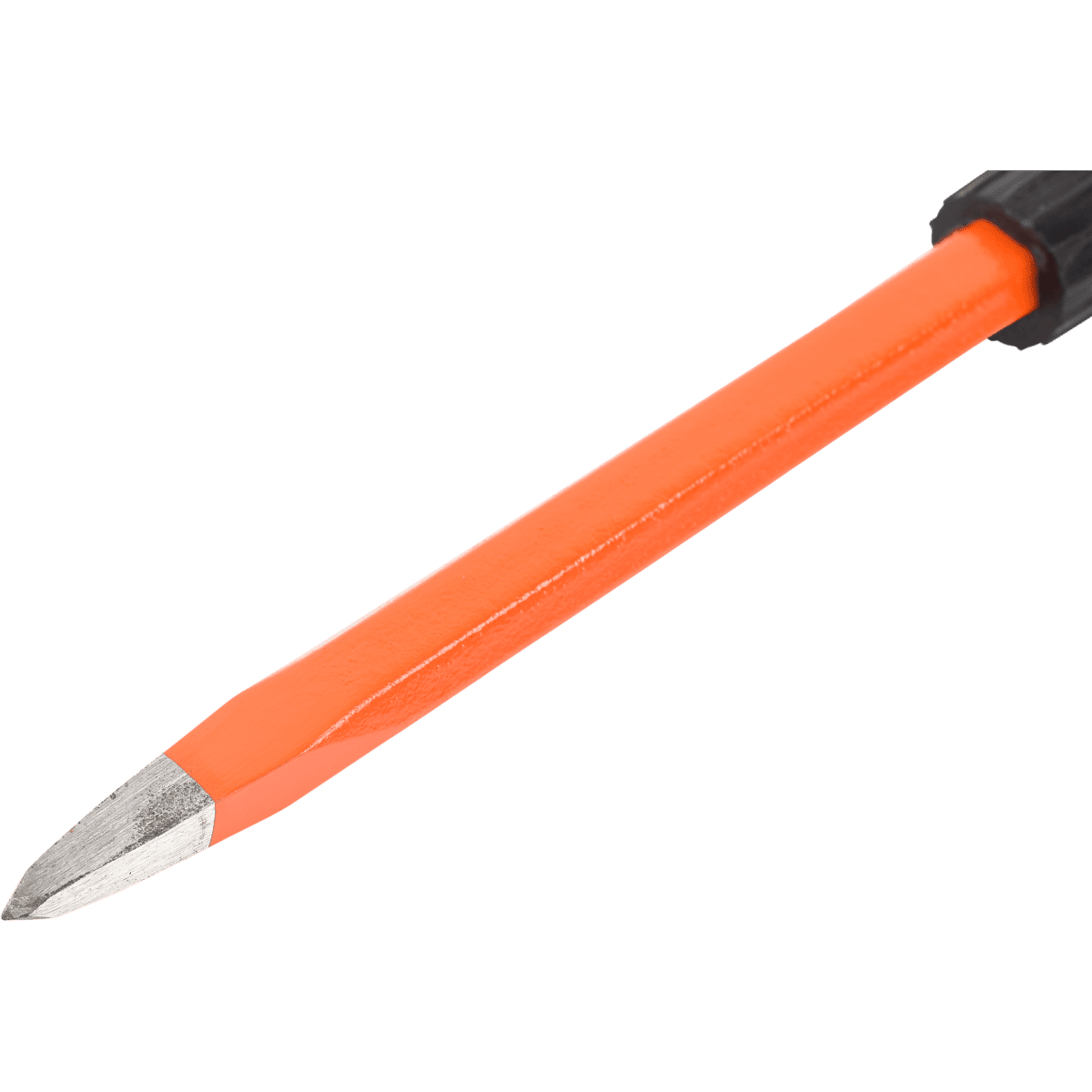 CUT AND POINTED CHISEL SET WITH PLASTIC HANDLE