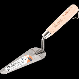 14 CM DEXTER CAT'S TONGUE STEEL TROWEL WITH WOODEN HANDLE