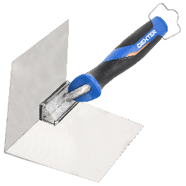DEXTER STAINLESS STEEL TROWEL INTERNAL ANGLE 107 MM BIMATERIAL