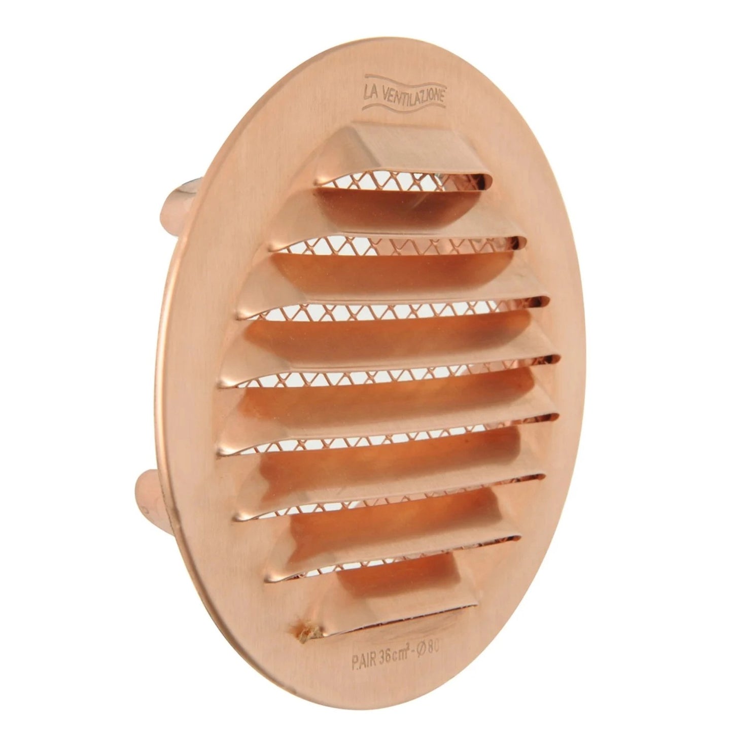 COPPER VENTILATION GRILLE DIA 80 MM RECESS