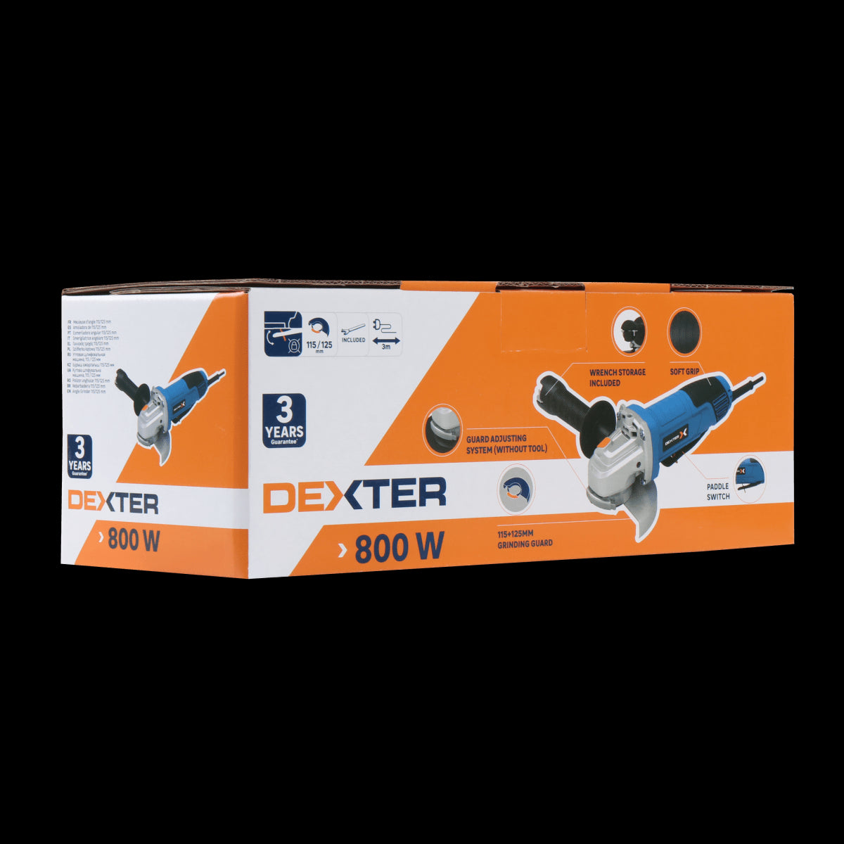 DEXTER GRINDER DIAM 115/125 MM 800 W