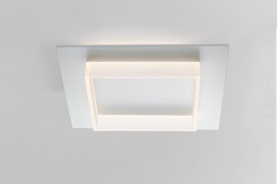 35x35cm white acryl ceiling light with cct switch