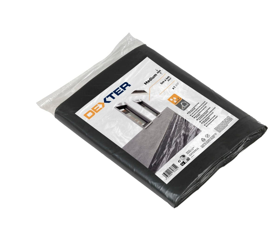 Bricocenter BLACK PLASTIC SHEETING FOR OUTDOOR FLOORS MT 5X4 DEXTE