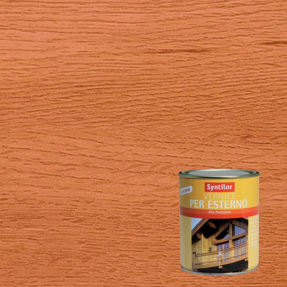 Syntilor high-protection gloss cherry water-based wood protective varnish, 250 ml