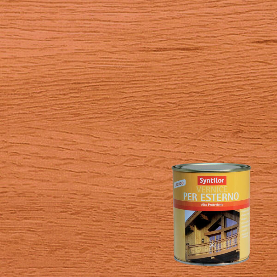 Syntilor high-protection gloss cherry water-based wood protective varnish, 250 ml