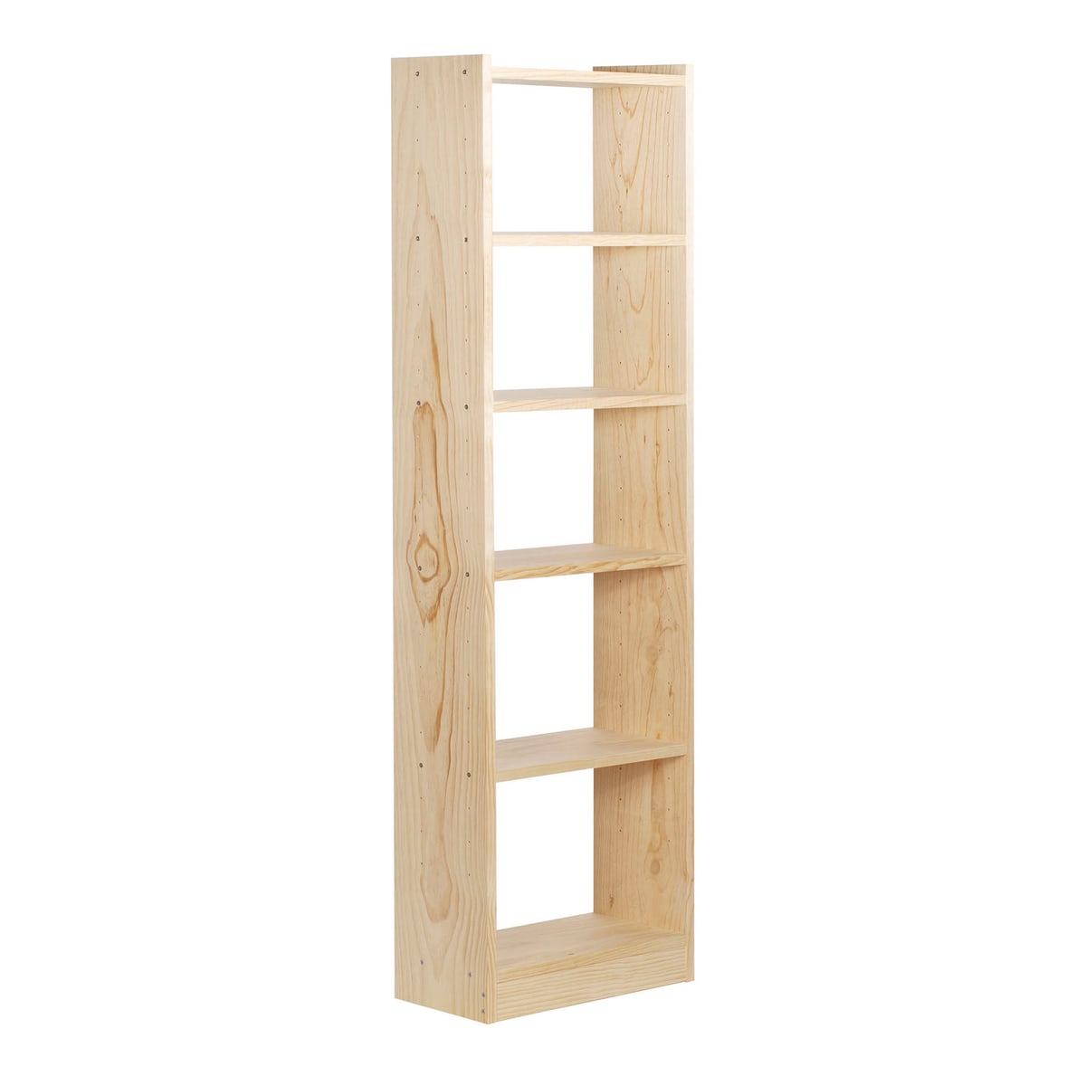 GALA SOLID PINE BOOKCASE 6 SHELVES 50 CM