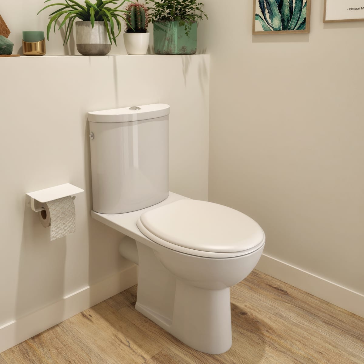 Bricocenter POP OVAL WC SEAT MATT WHITE STEEL HINGE