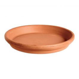 WATERPROOF TERRACOTTA SAUCER DIAMETER 28XH4 CM FIRED