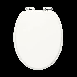 PURITY OVAL WHITE WC SEAT WITH SLOW CLOSING MECHANISM