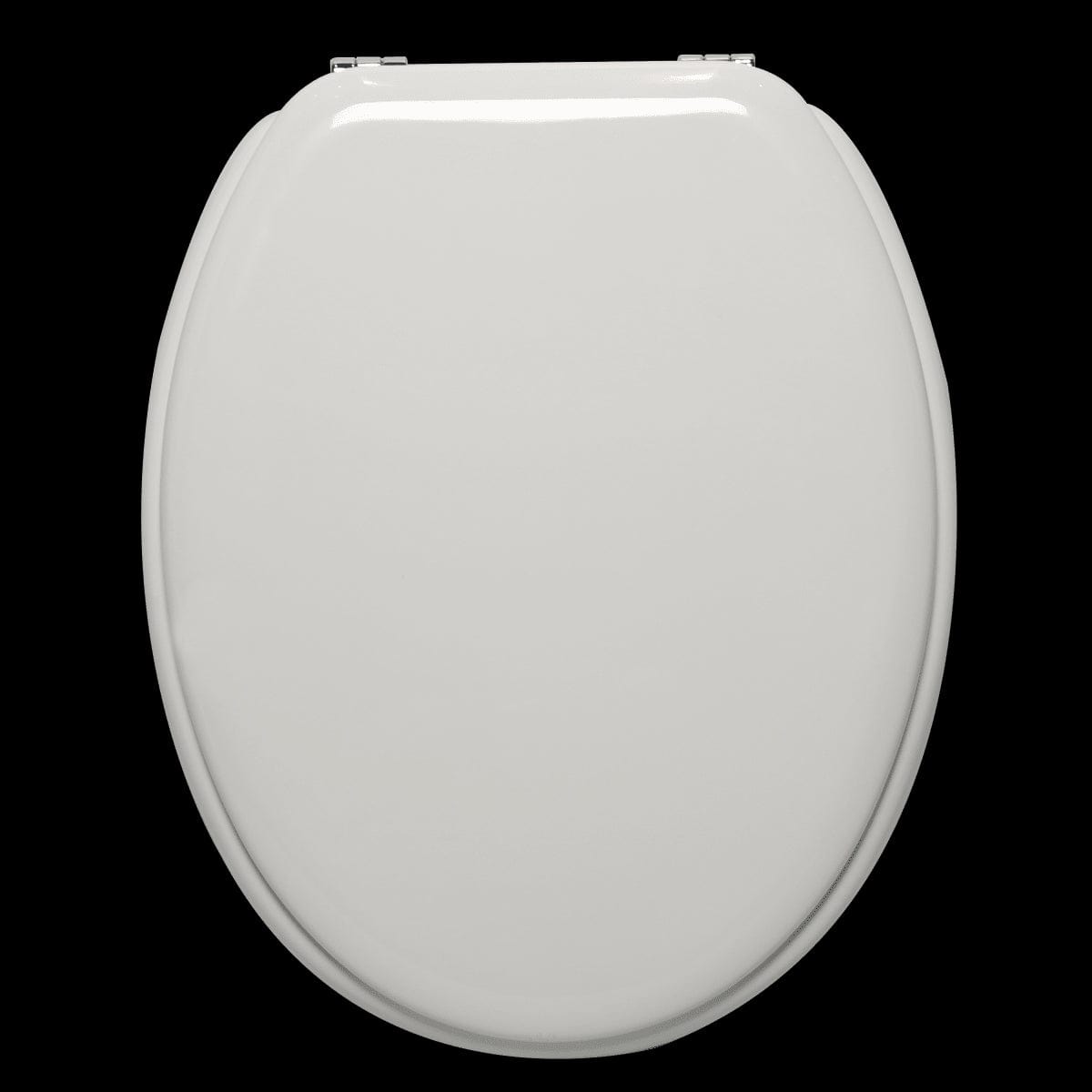 POP OVAL WC SEAT GLOSSY WHITE STEEL HINGE