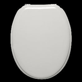 POP OVAL WC SEAT GLOSSY WHITE STEEL HINGE