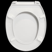 SPARTA OVAL WHITE TOILET SEAT WITH SLOW CLOSING MECHANISM
