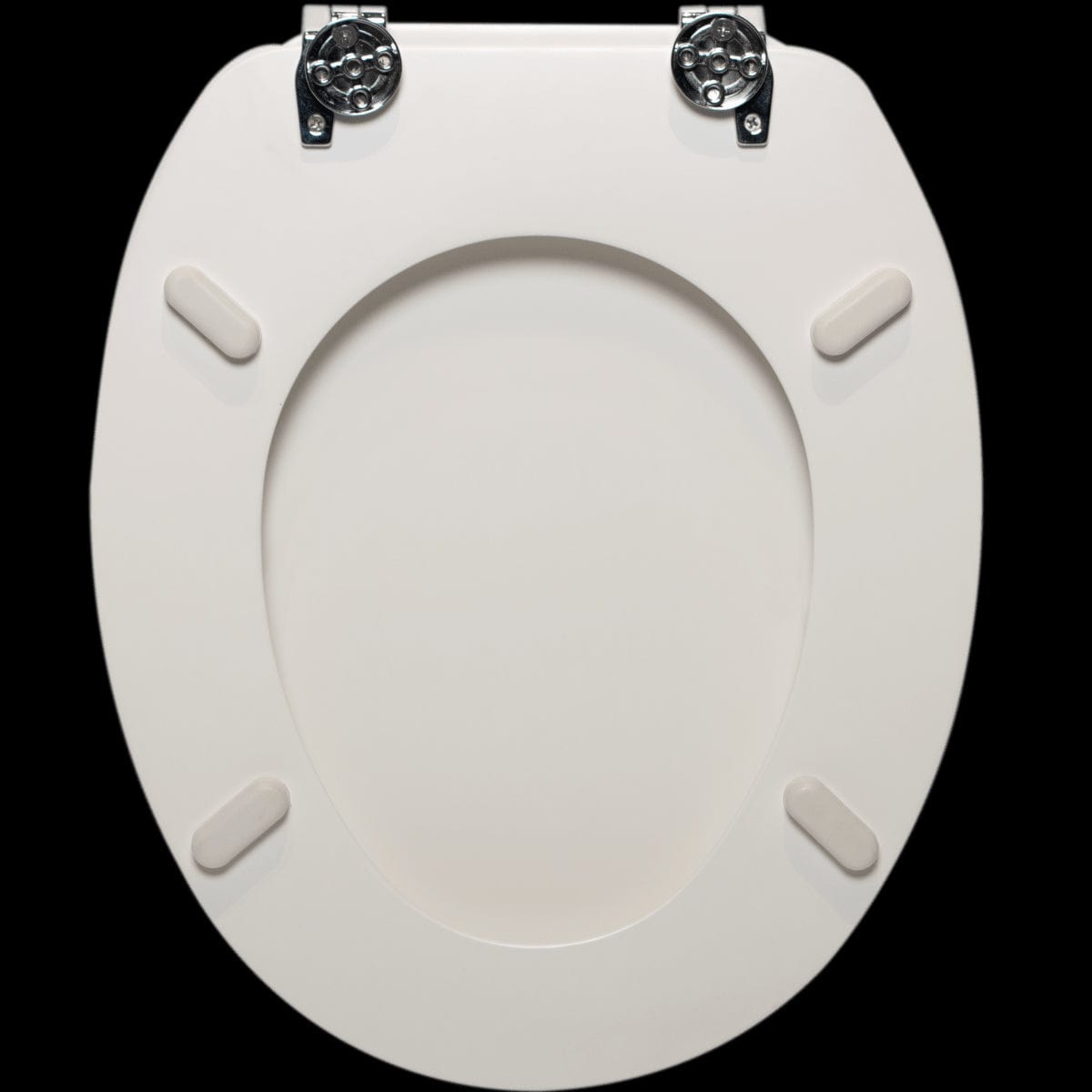 POP OVAL WC SEAT MATT WHITE STEEL HINGE