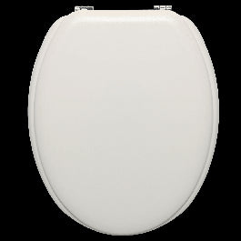 POP OVAL WC SEAT MATT WHITE STEEL HINGE