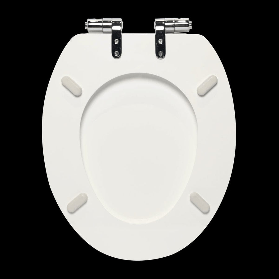 Bricocenter PURITY OVAL WHITE WC SEAT WITH SLOW CLOSING MECHANISM