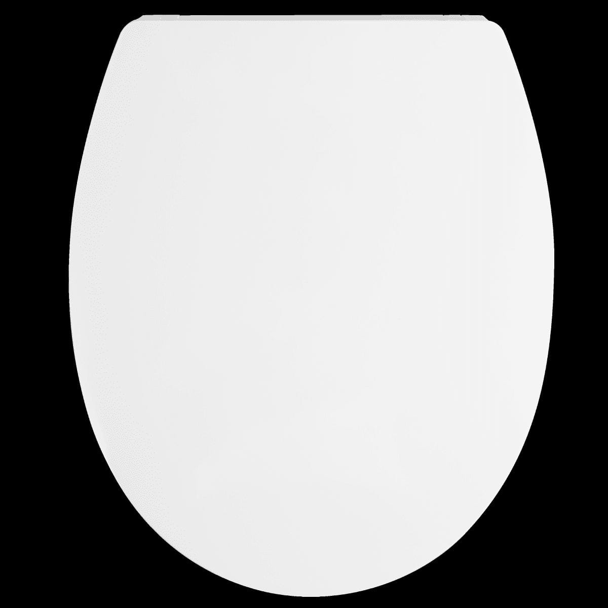 NEO OVAL TOILET SEAT WHITE - TOP FIX