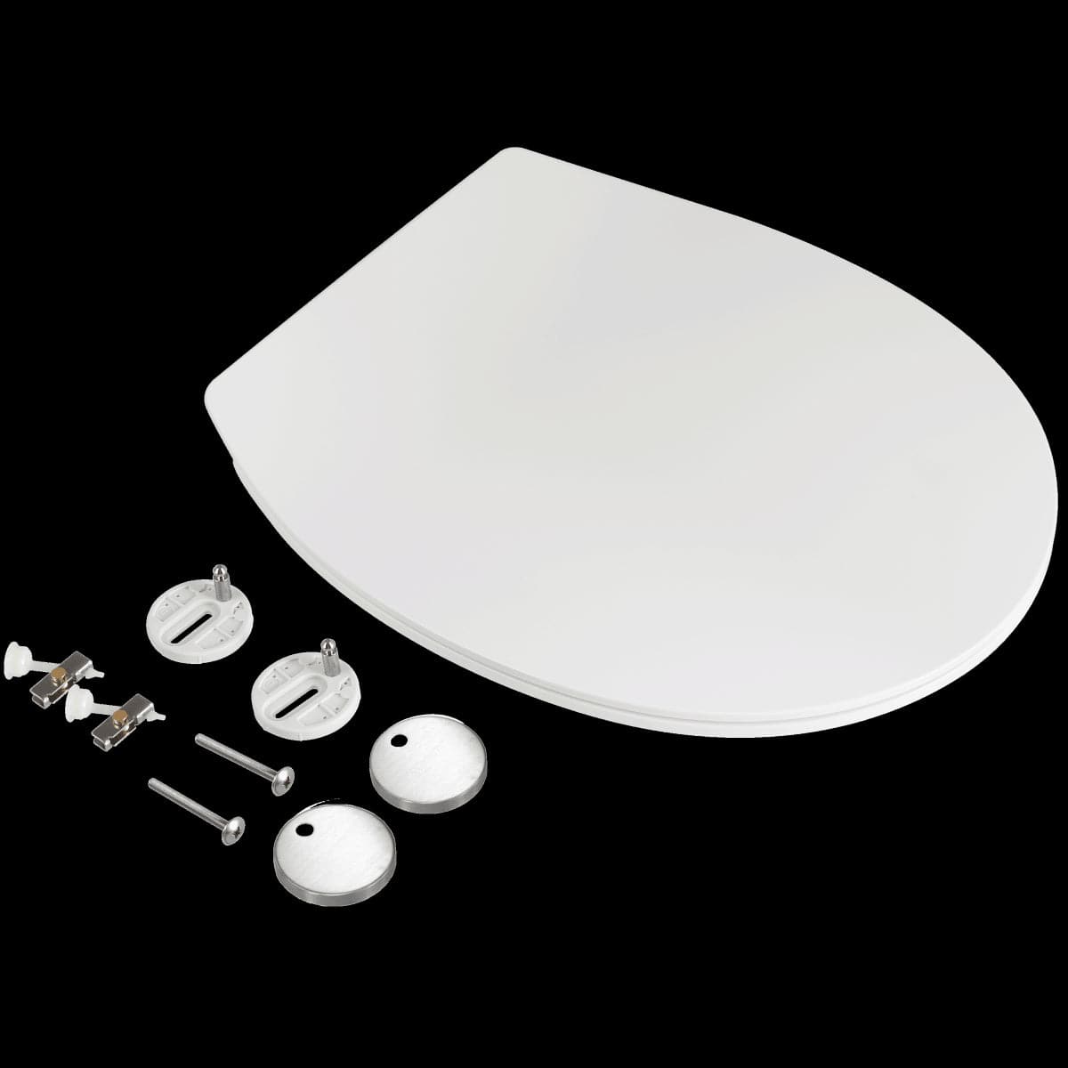 NEO OVAL TOILET SEAT WHITE - TOP FIX