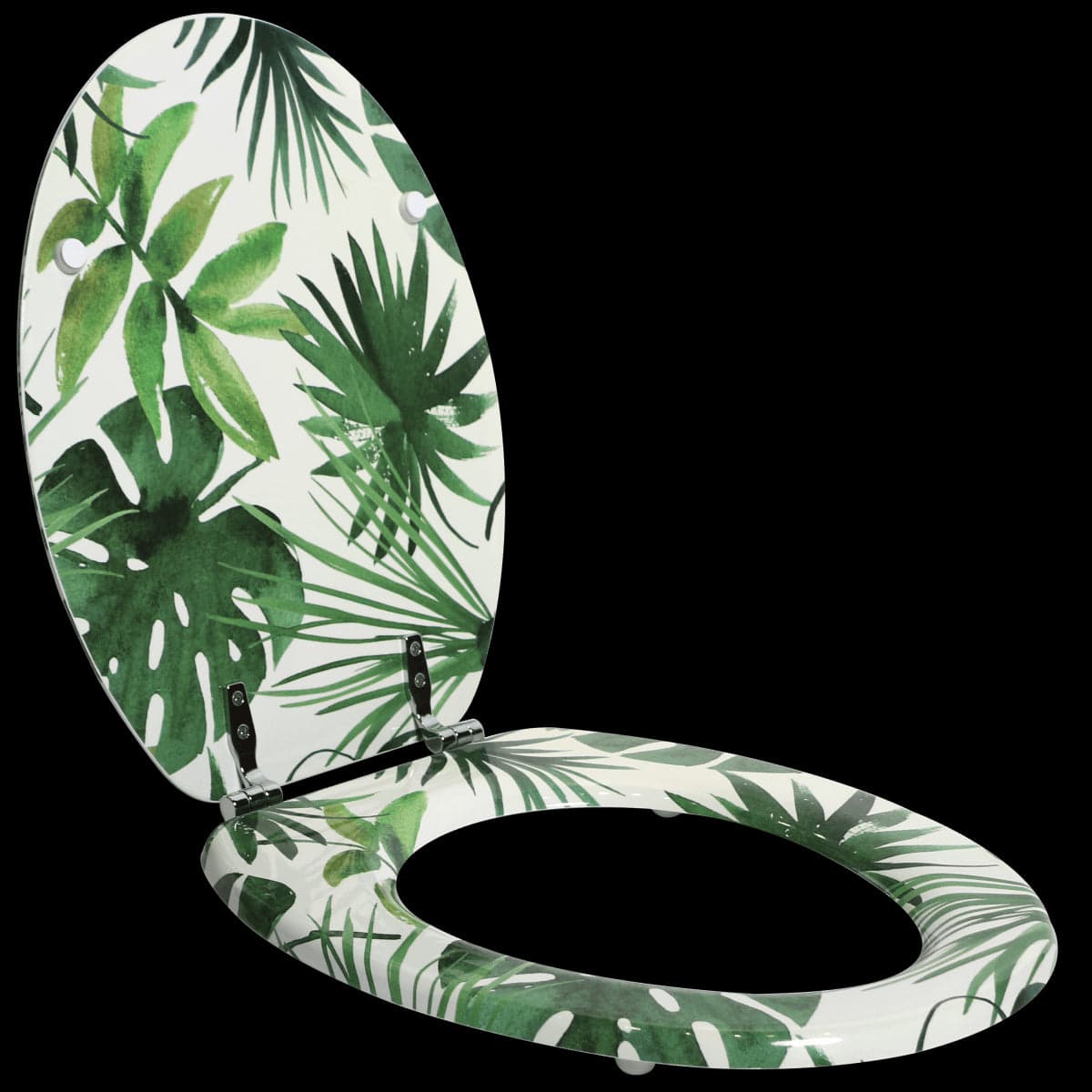 Bricocenter UNIVERSAL OVAL WC SEAT JUNGLE WHITE - SENSEA